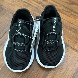Nautica Kids Black and White Sneakers